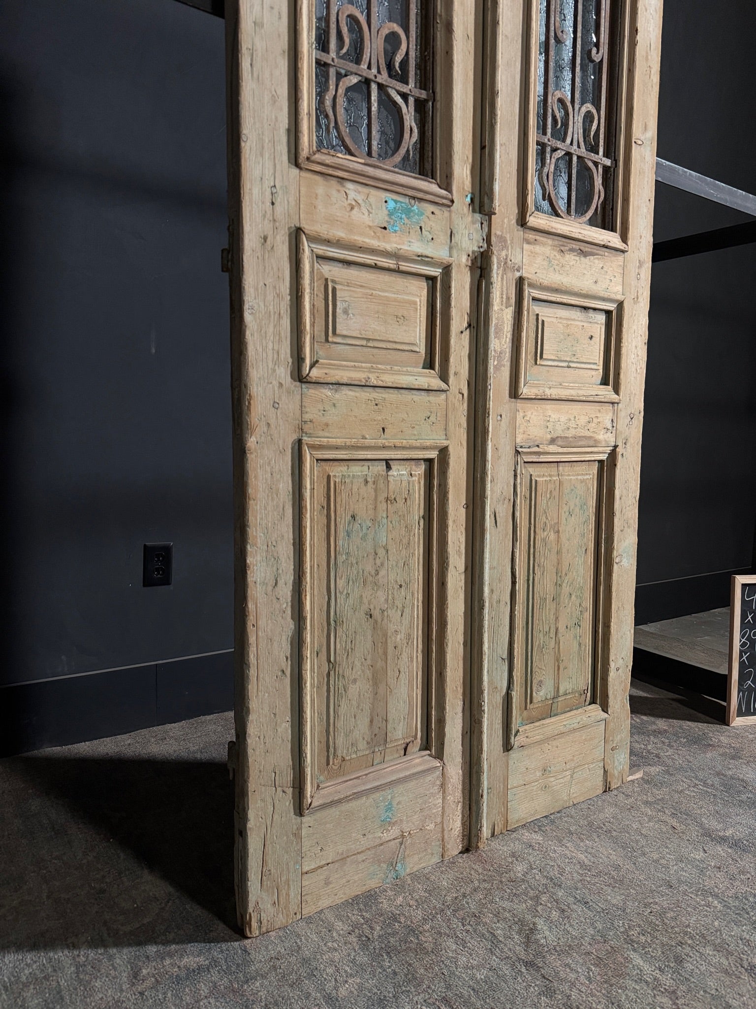Antique Iron French Doors - 40x89 - N108