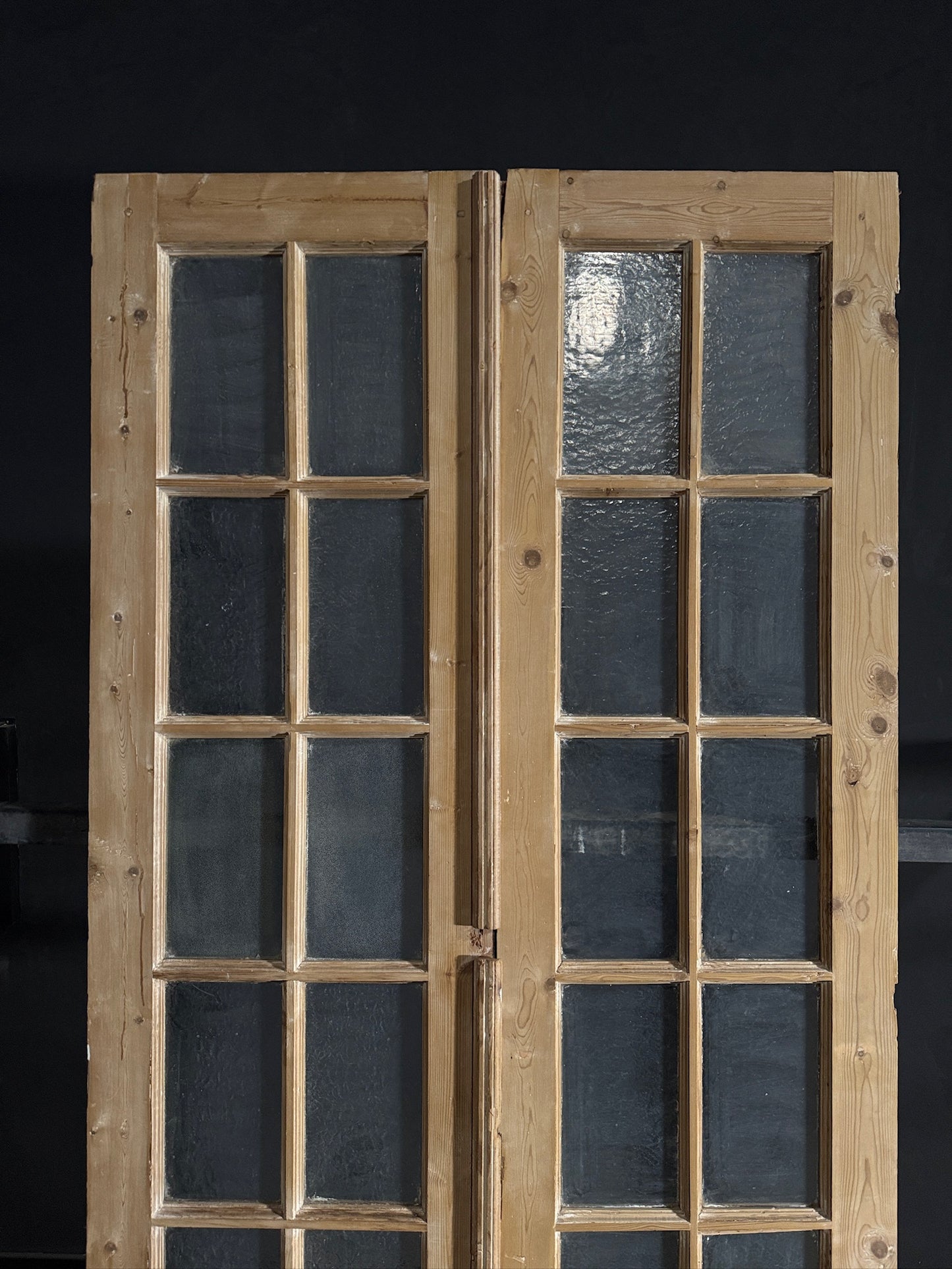 Antique Obscured Glass 10 Lite French Doors - 44x95.75 - N580