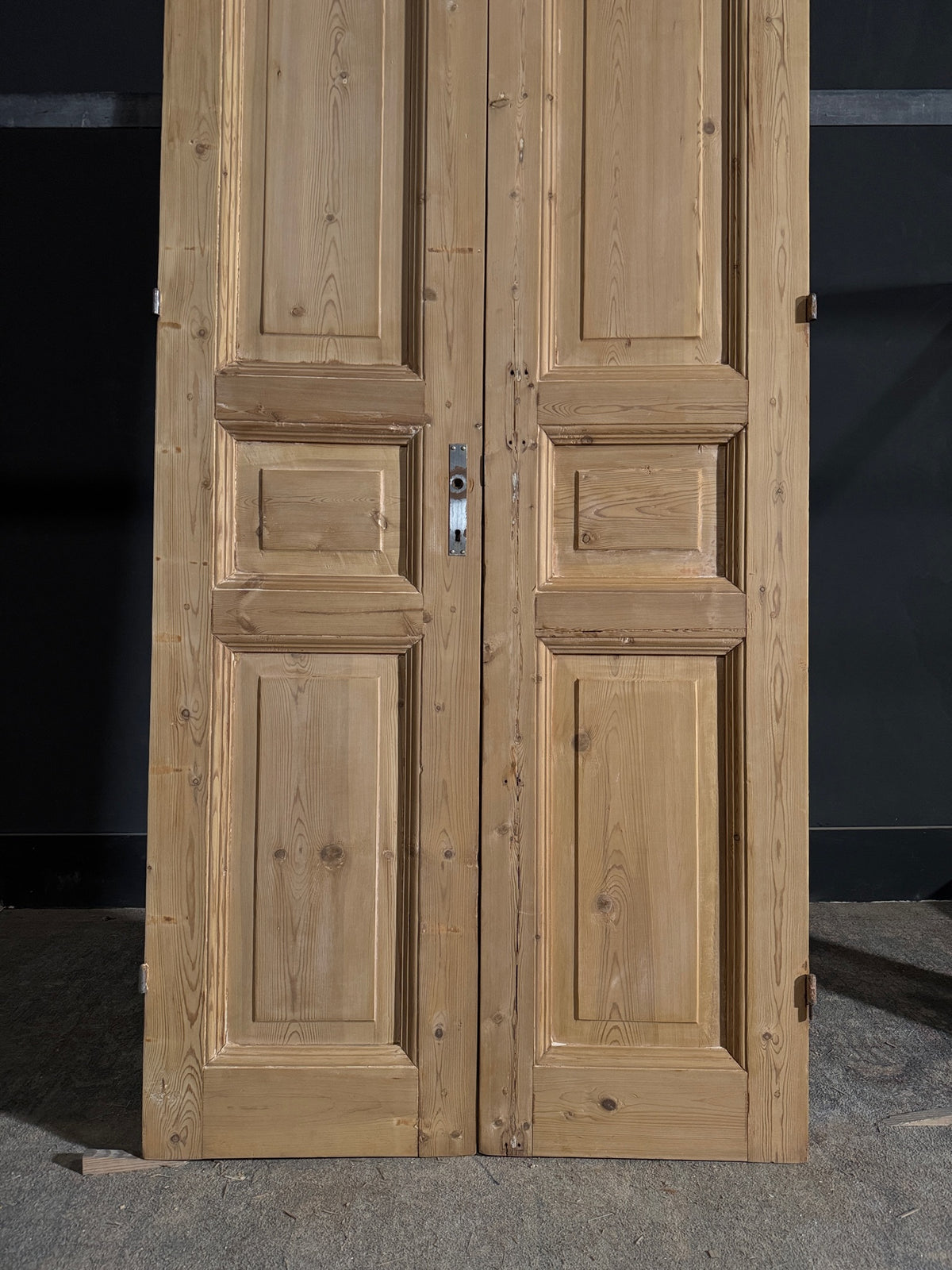 Antique 3 Panel Solid Double Doors - 36x94.5 - N570