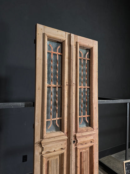 Antique Iron French Doors - 36.25x94.5 - N70