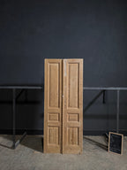 Antique 3 Panel Solid Double Doors - 35.5x86 - N680