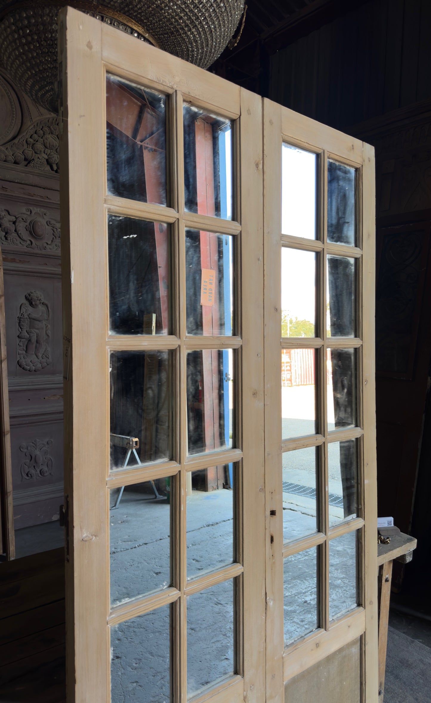20 Lite Antique Mirrored French Doors - 47x93.5 - L306