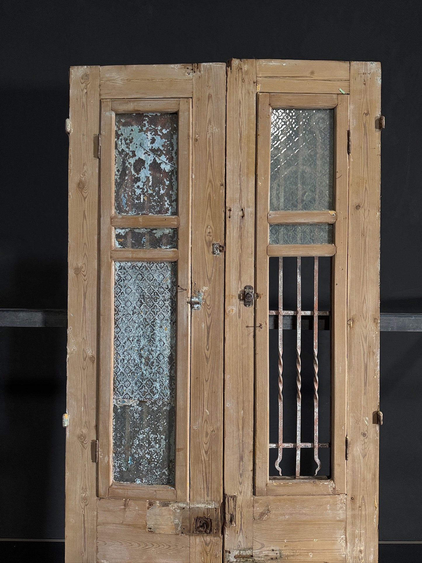 Antique Iron French Doors - 36x88.5 - N410