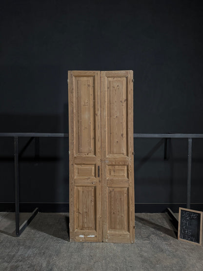 Antique Solid Double Doors - 35.75x94 - N324