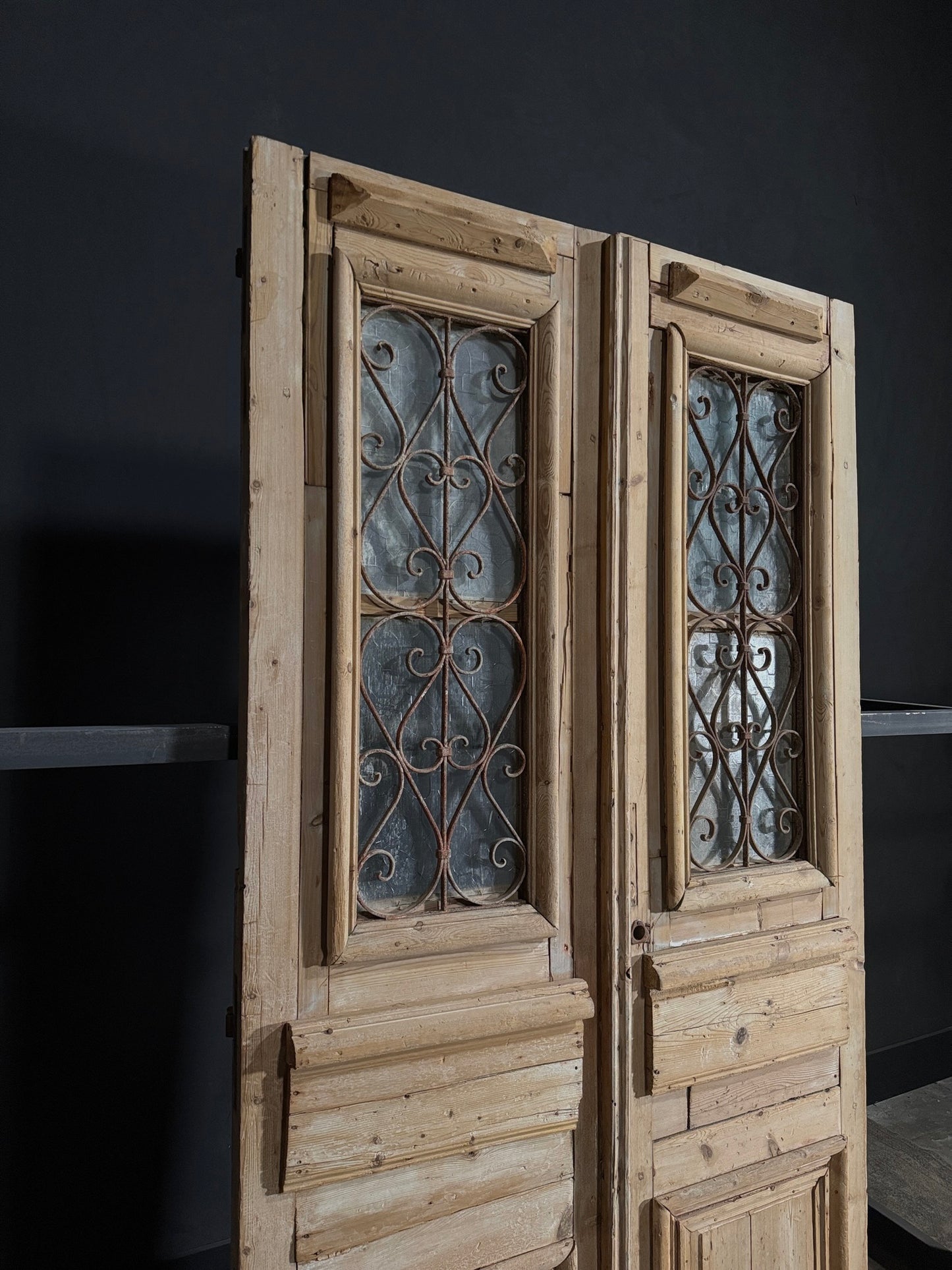 Antique Iron French Doors - 51x94.25 - N61