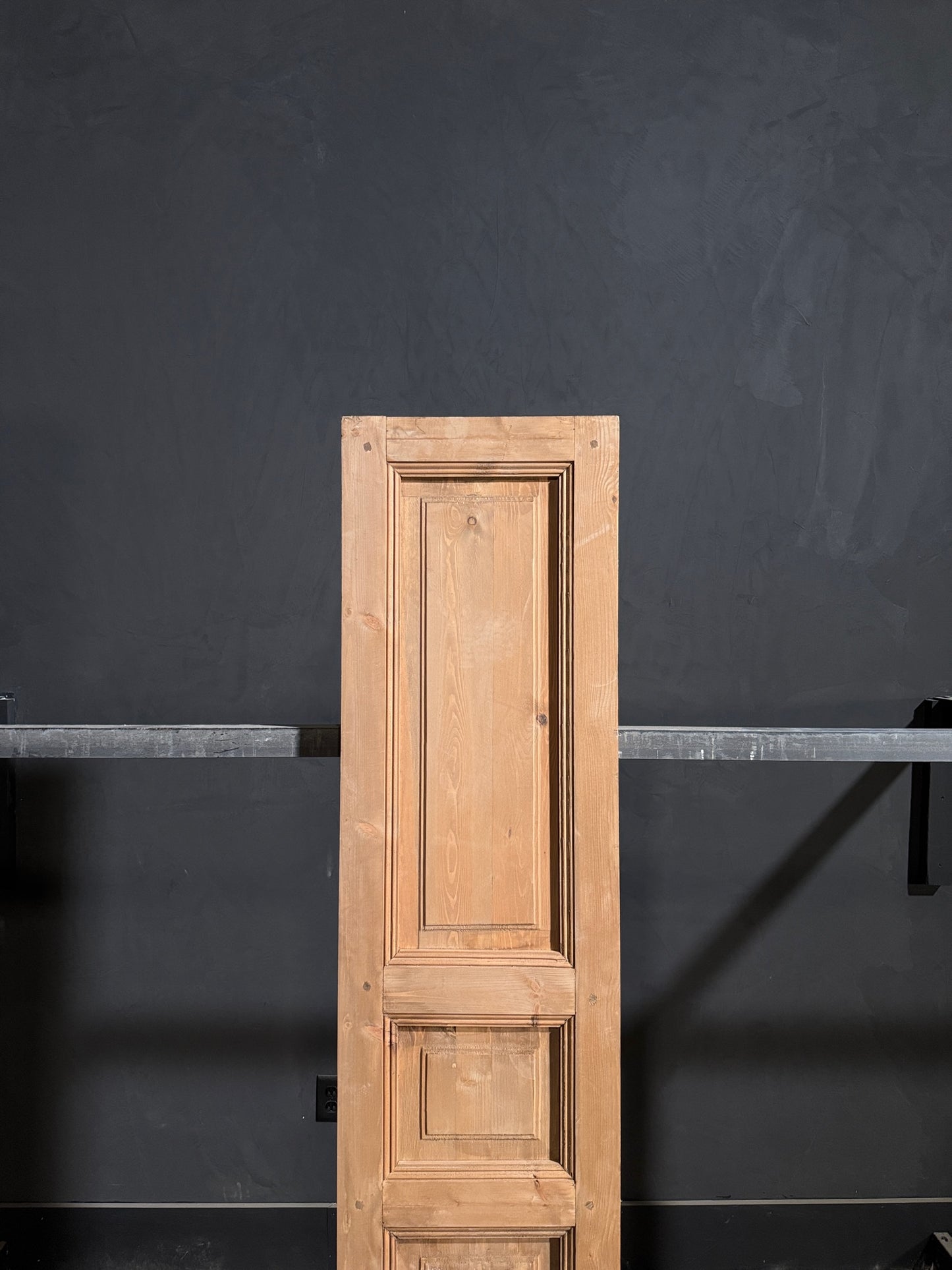 Handcrafted 3 Panel Solid Single Door - 18x80 - N197
