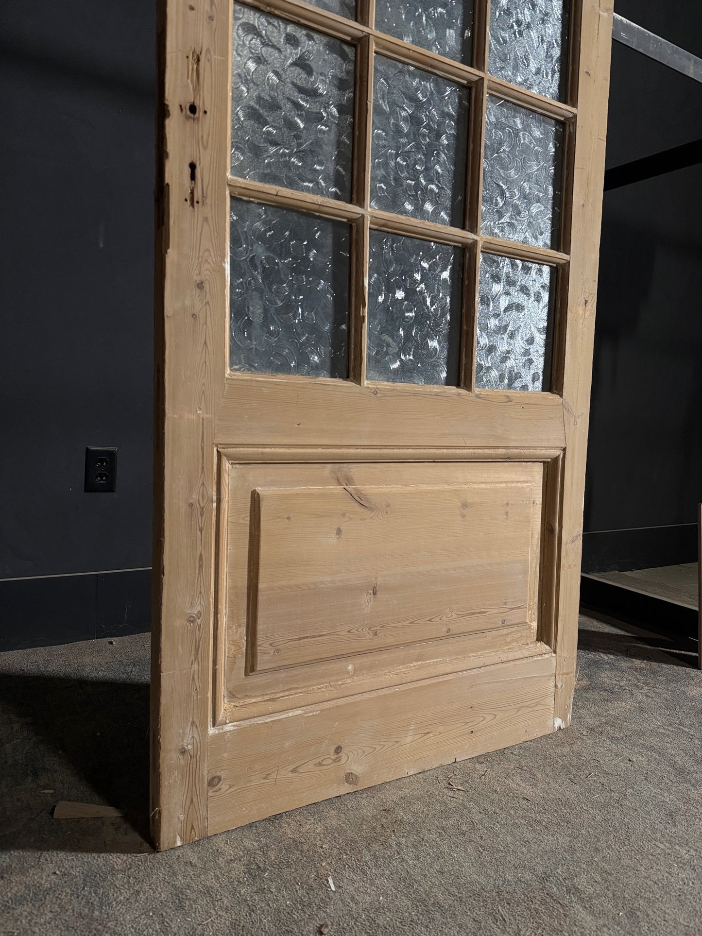 Antique Obscured Glass 1 Lite Single Door - 35x86.25 - N433