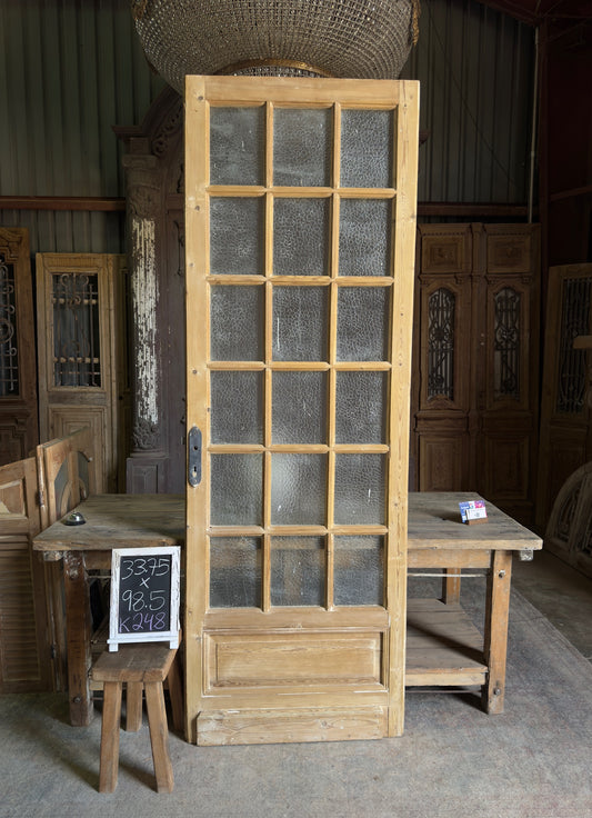 18 Lite Antique Glass Single Door - 33.75x98.5 K248
