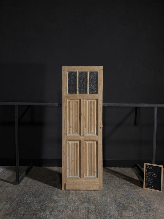 Antique Fluted 3 Lite Single Door - 28x85.25 - N53