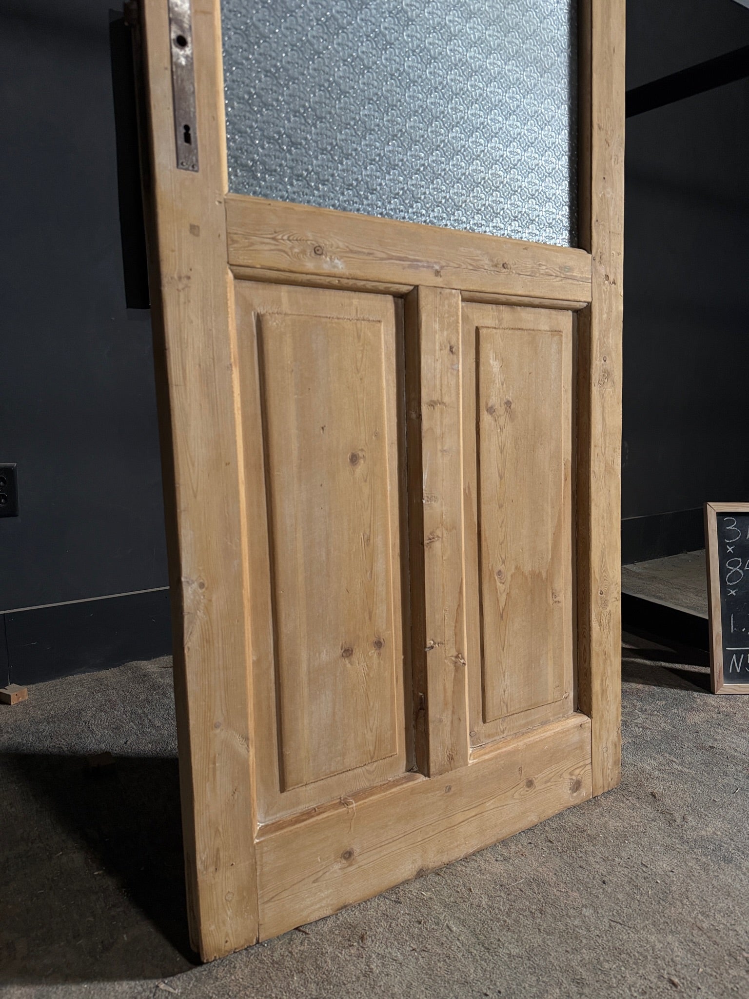 Antique Obscured Glass 2 Lite Single Door - 31x84 - N560