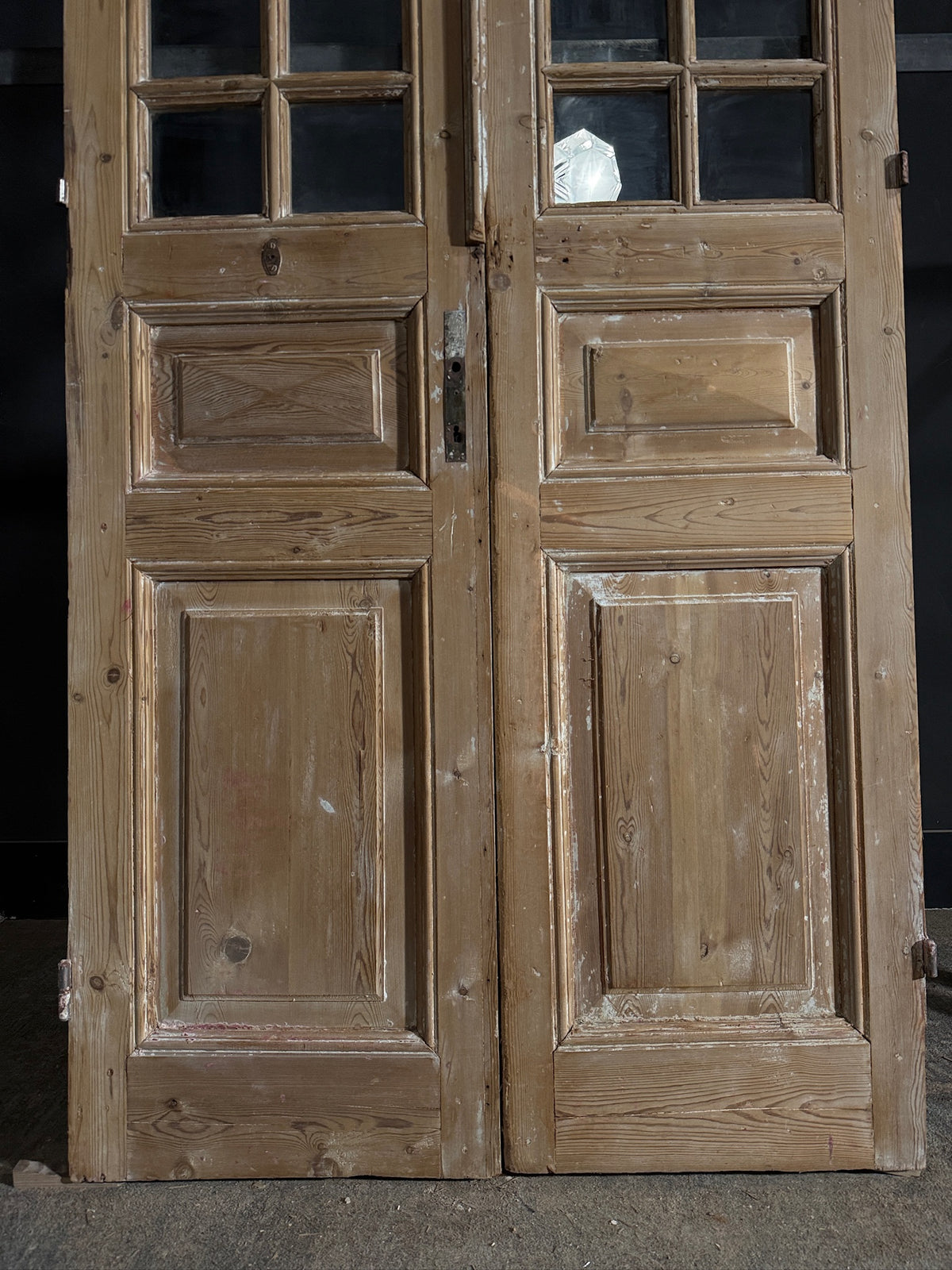 Antique Glass 12 Lite French Doors - 43.5x96.75 - N581