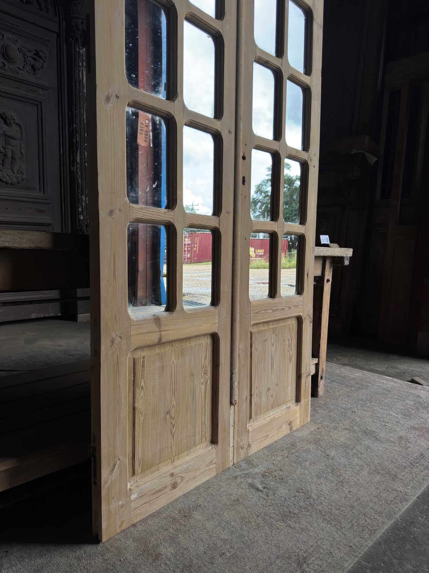 22 Lite Antique Mirrored French Doors - 41.5x89 K468