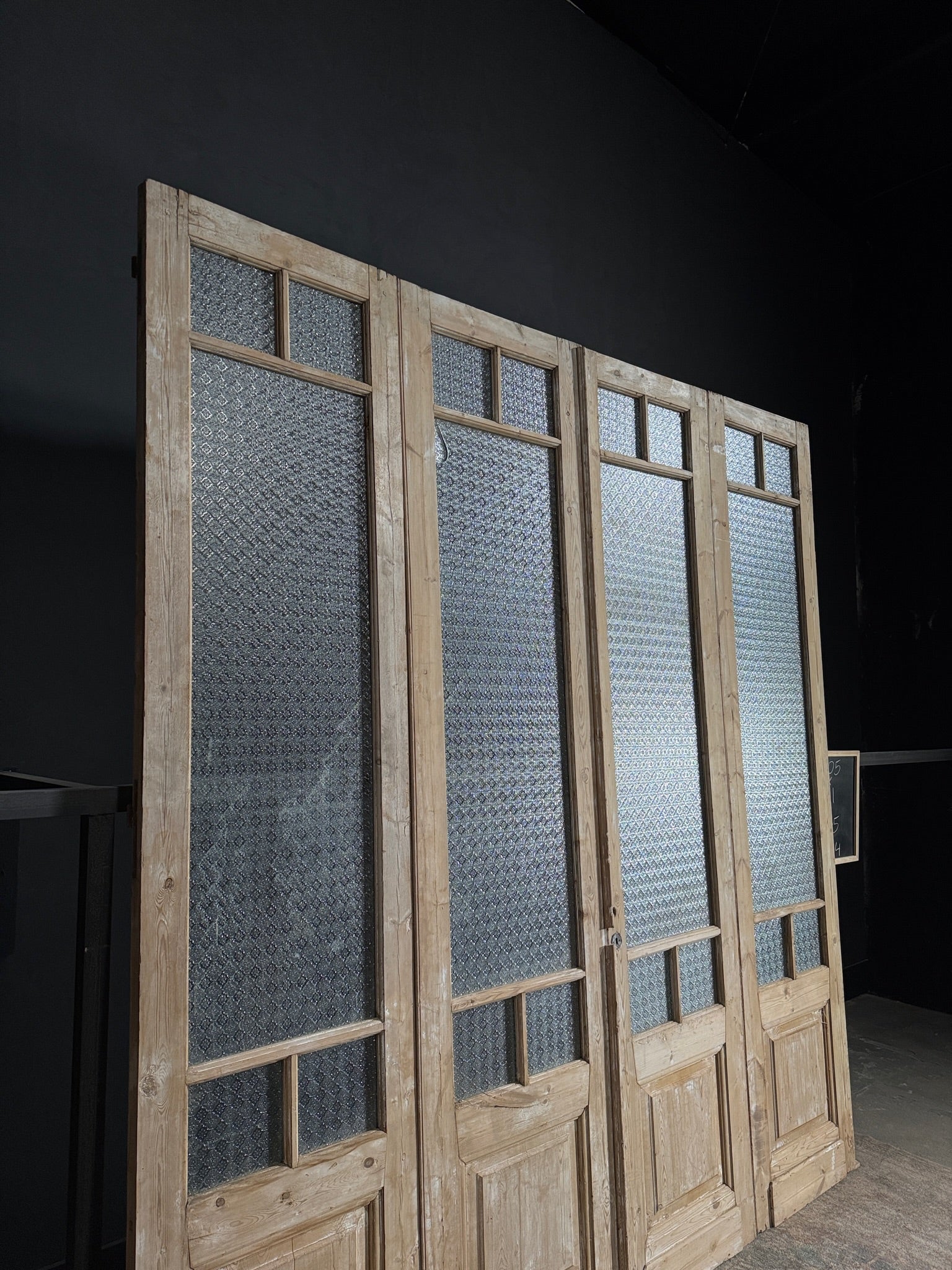 Antique Obscured Glass Bi-Fold Doors - 111x105 - N84