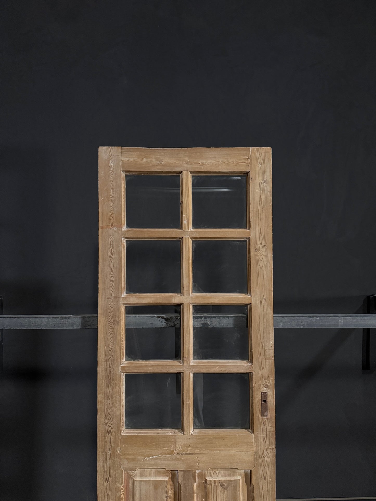 Antique Glass 8 Lite Single Door - 28x87 - N365