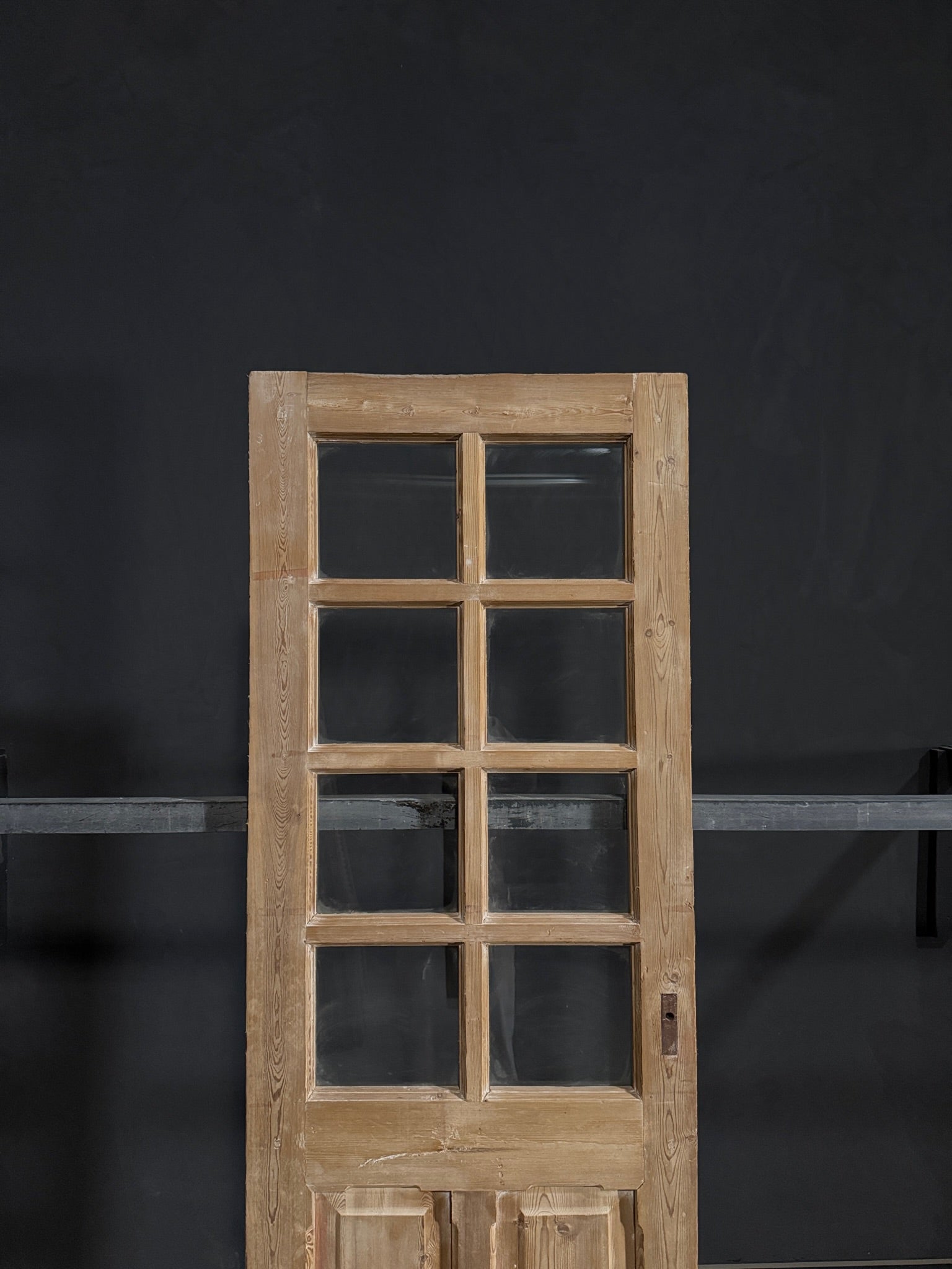 Antique Glass 8 Lite Single Door - 28x87 - N365