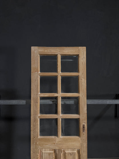 Antique Glass 8 Lite Single Door - 28x87 - N365