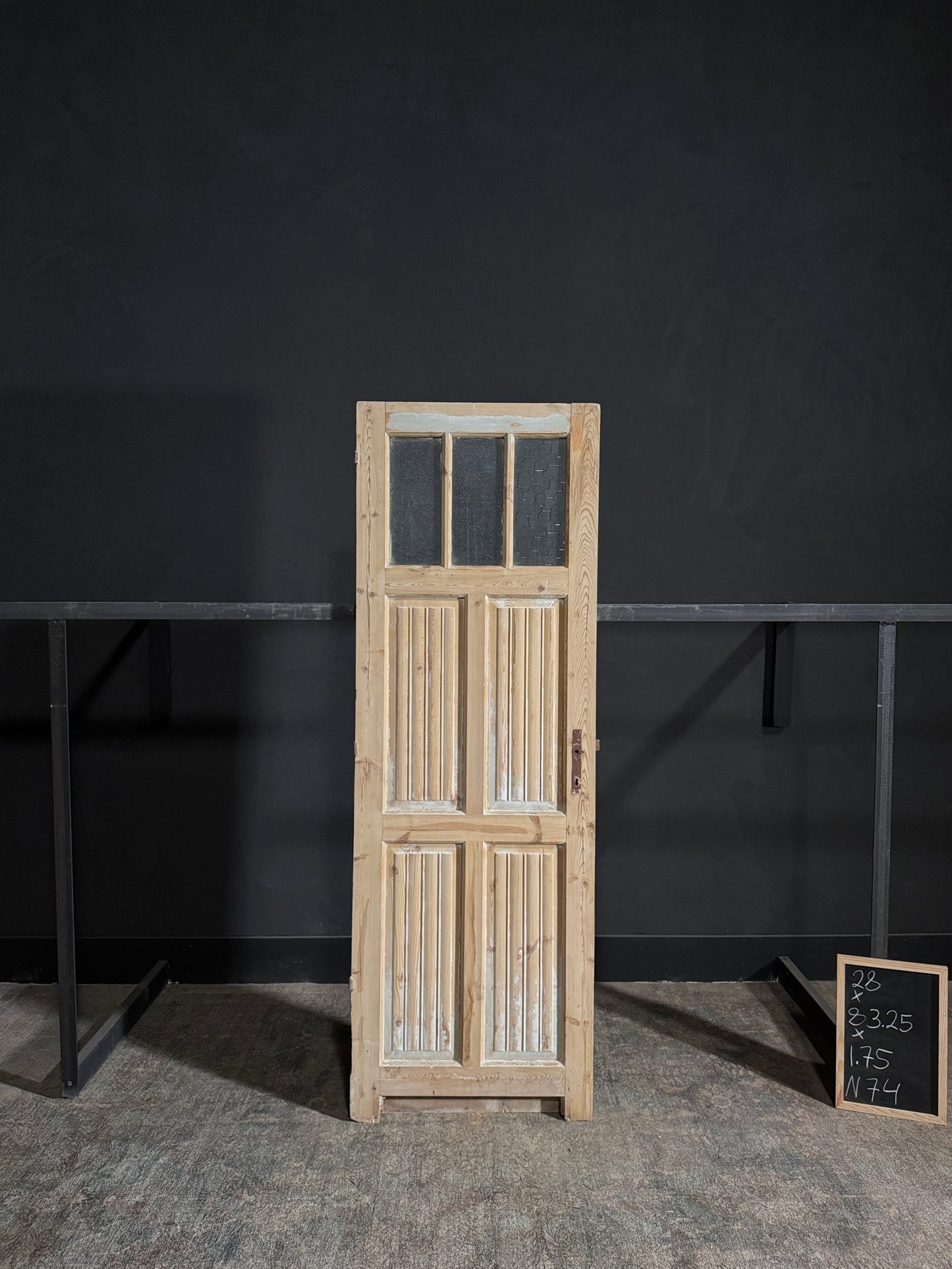 Antique Solid Single Door - 28x83.25 - N74