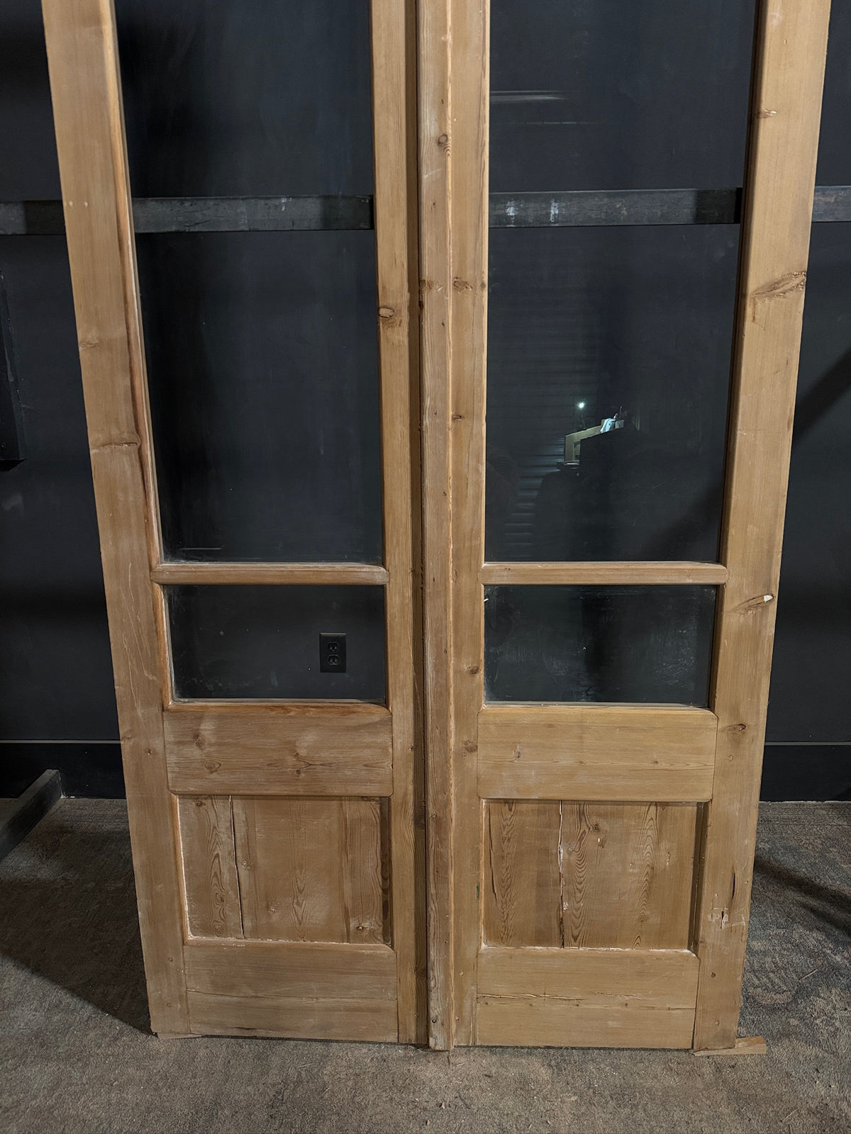 Antique Glass 2 Lite French Doors - 44x101 - N701