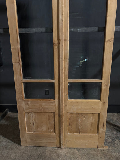 Antique Glass 2 Lite French Doors - 44x101 - N701