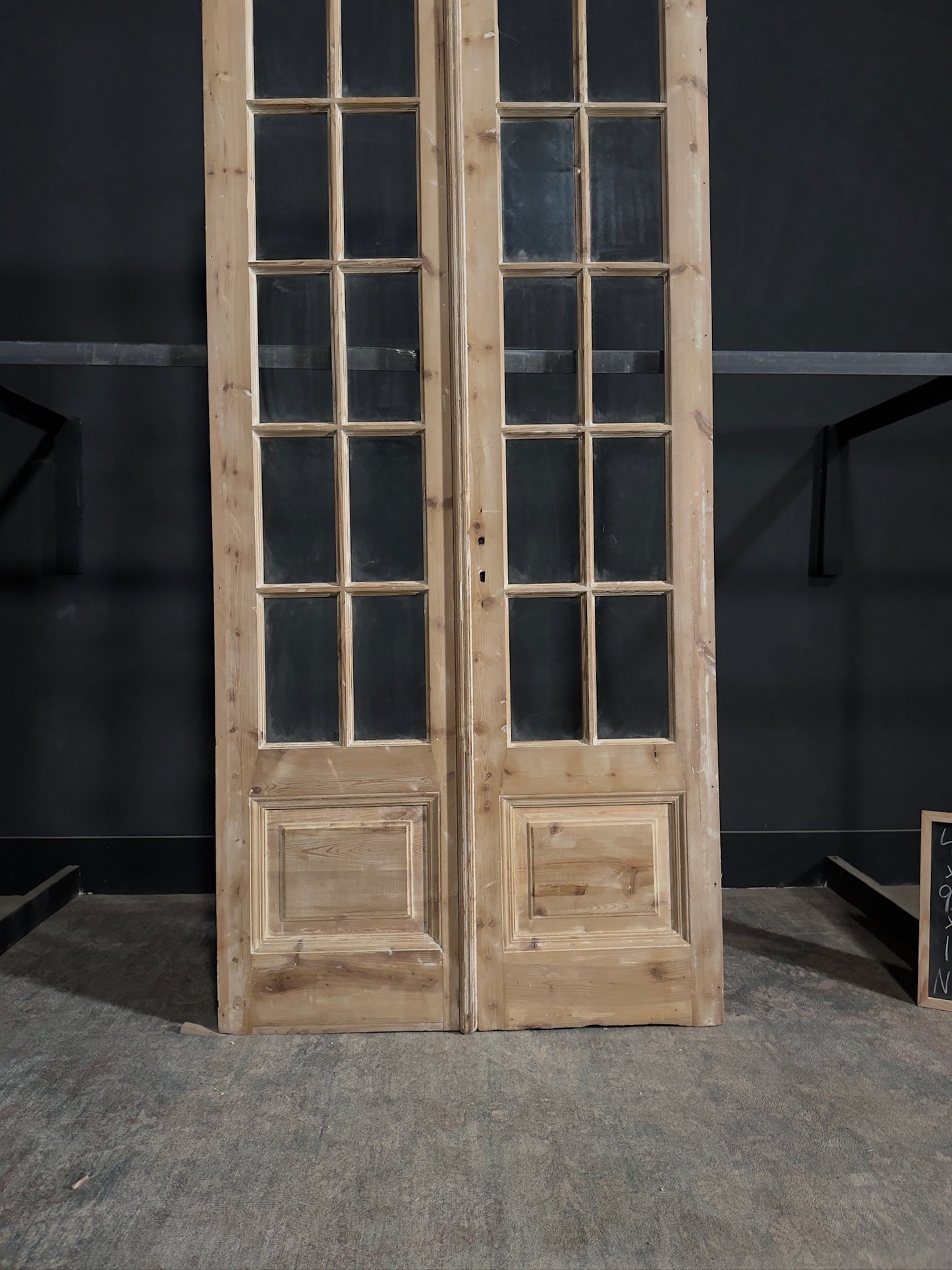 Antique Glass 10 Lite French Doors - 43.75x98 - N284