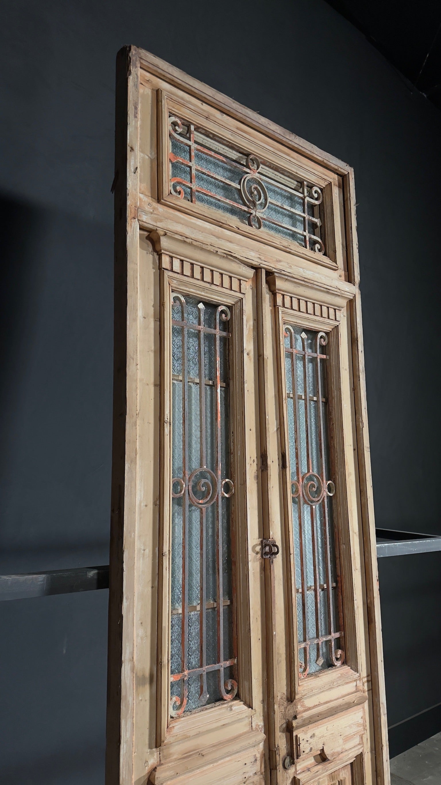 Antique Iron French Doors - 40.5x122 - N135