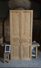 3 Panel Antique Solid French Doors - 43x97 - L354