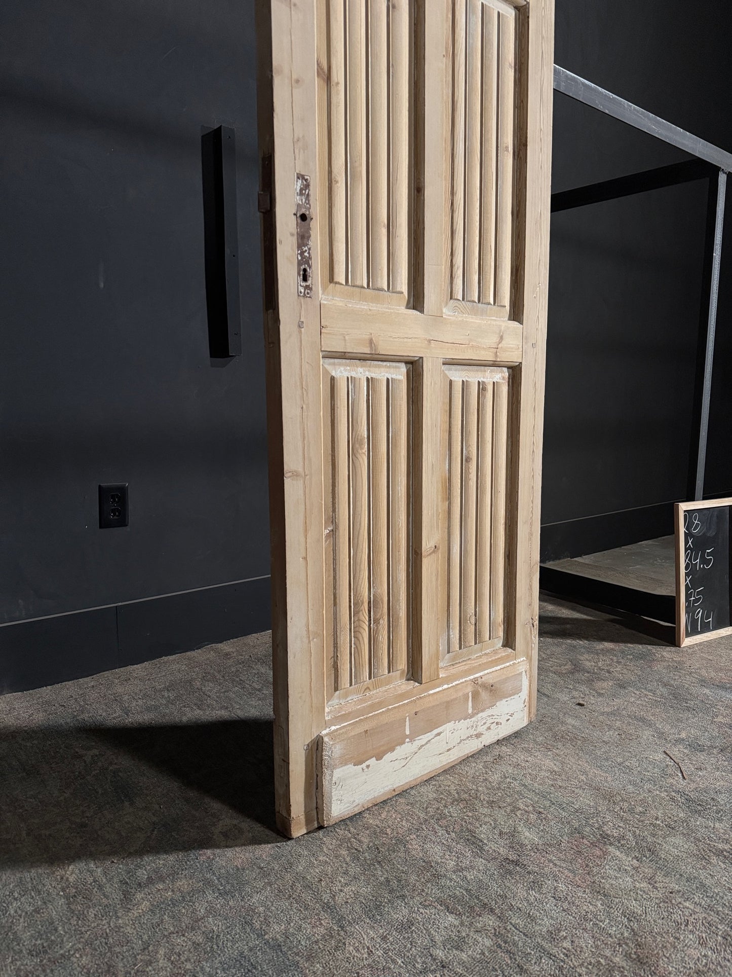 Antique Louvered Single Door - 28x84.5 - N94