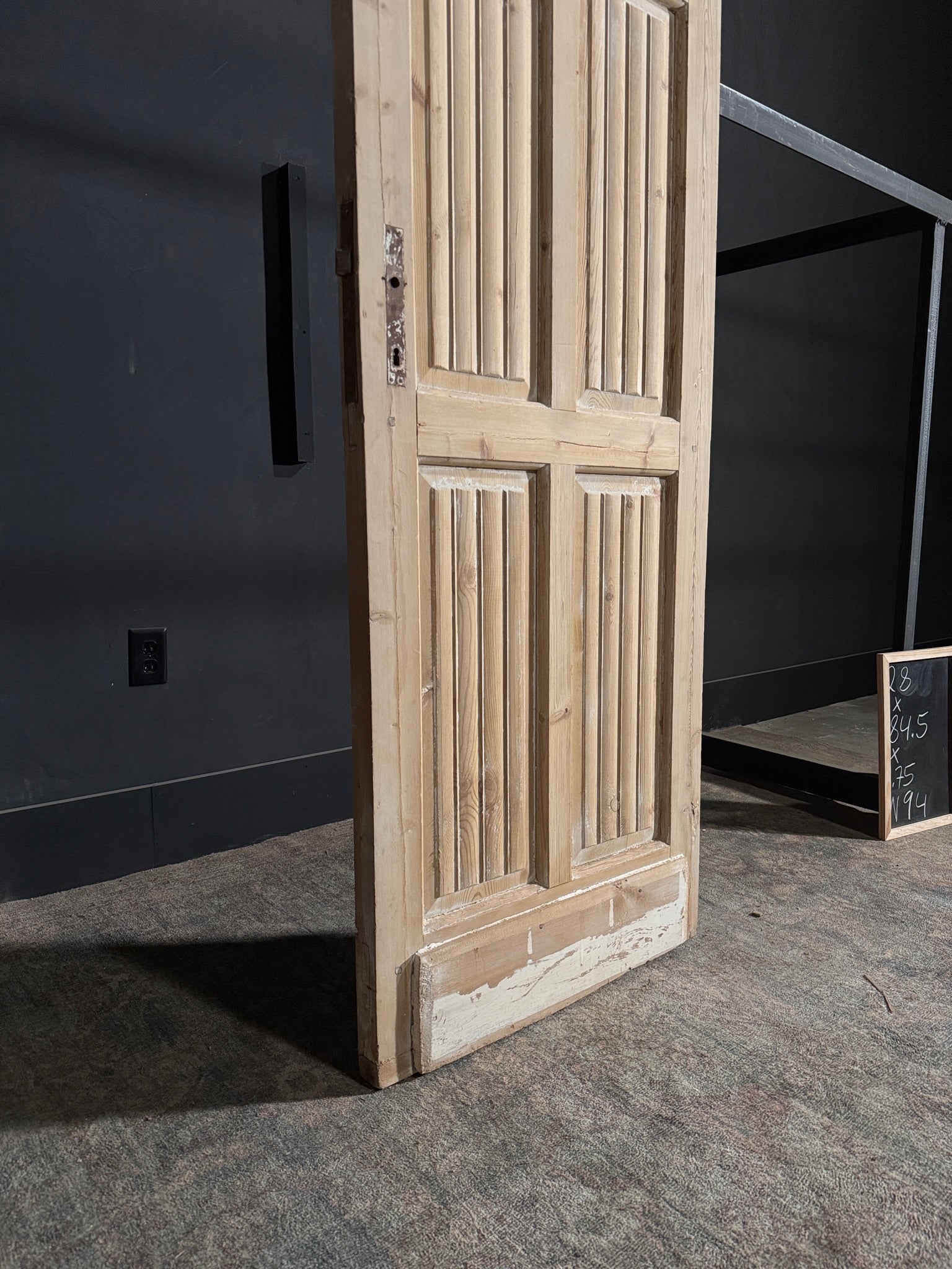 Antique Louvered Single Door - 28x84.5 - N94