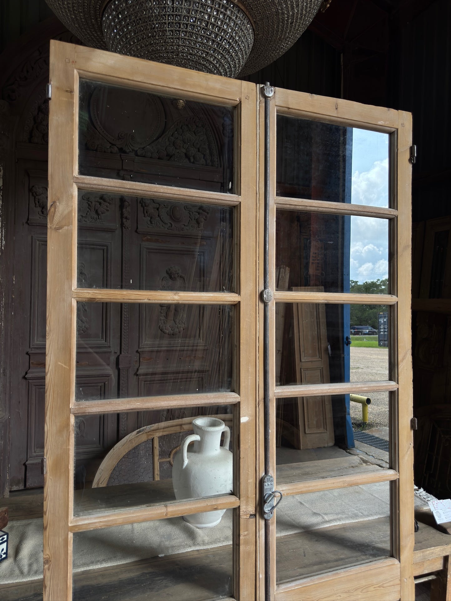 10 Lite European Antique Glass French Doors - 44x88.5 J303