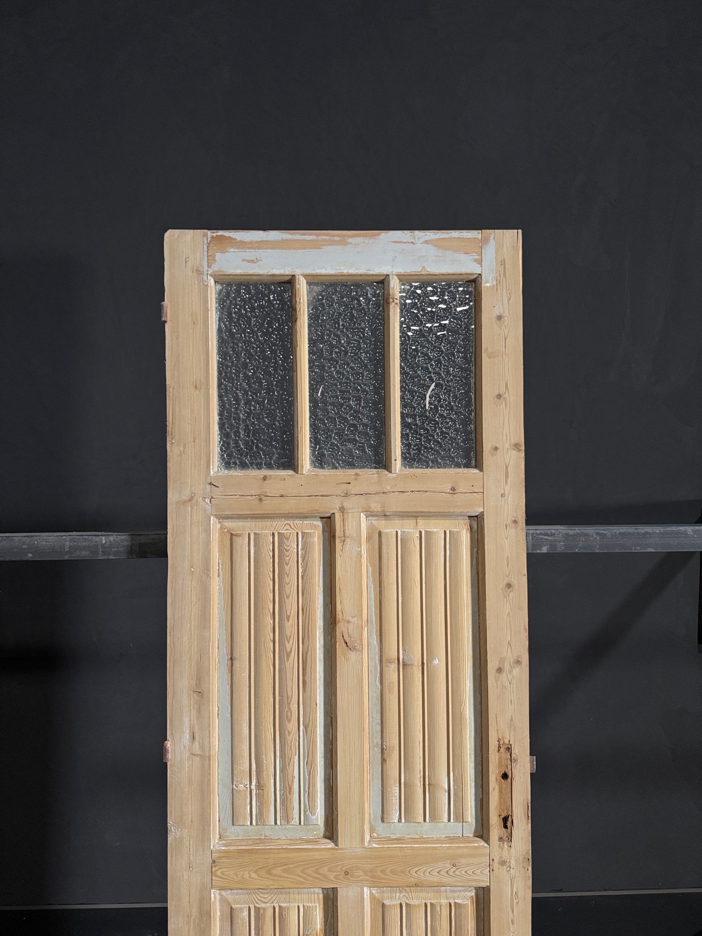 Antique Fluted 3 Lite Single Door - 28x83.25 - N114