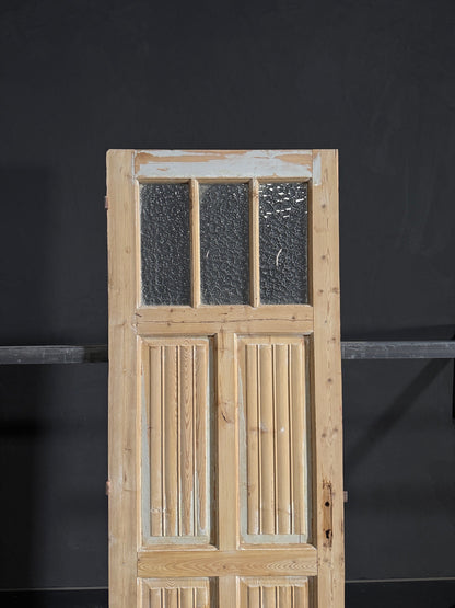 Antique Fluted 3 Lite Single Door - 28x83.25 - N114