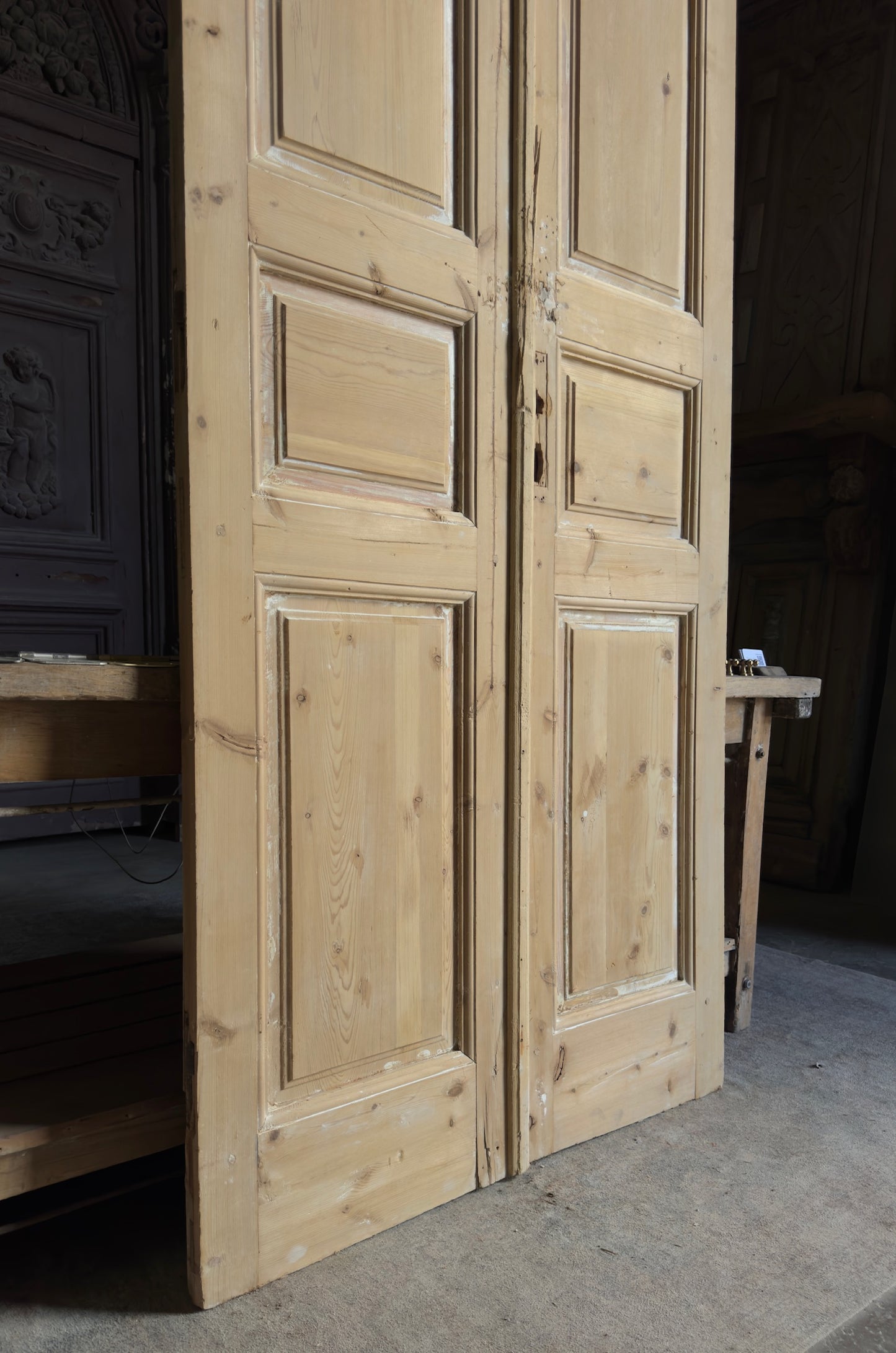 Antique 3 Panel French Doors - 42.25x106 - L525