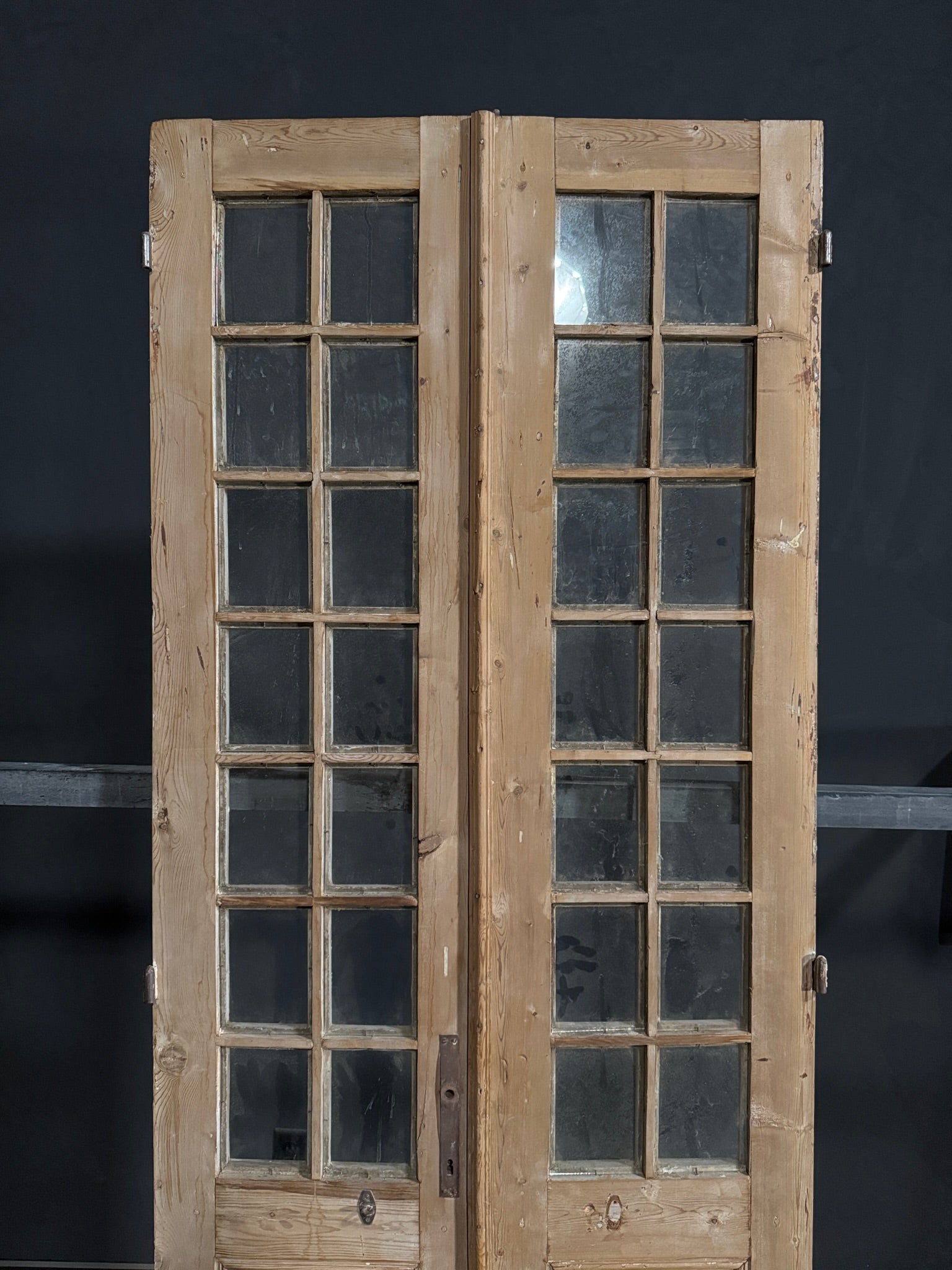 Antique Glass 14 Lite French Doors - 34.75x94.5 - N391