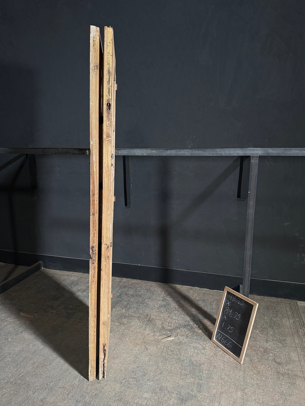 Antique Iron French Doors - 48.25x84.75 - N666