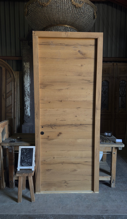 French Oak Plank Single Door - 34.5x93.5 - L450