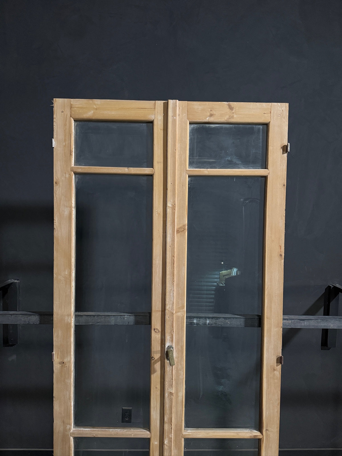 Antique Glass 2 Lite French Doors - 44x100.5 - N702