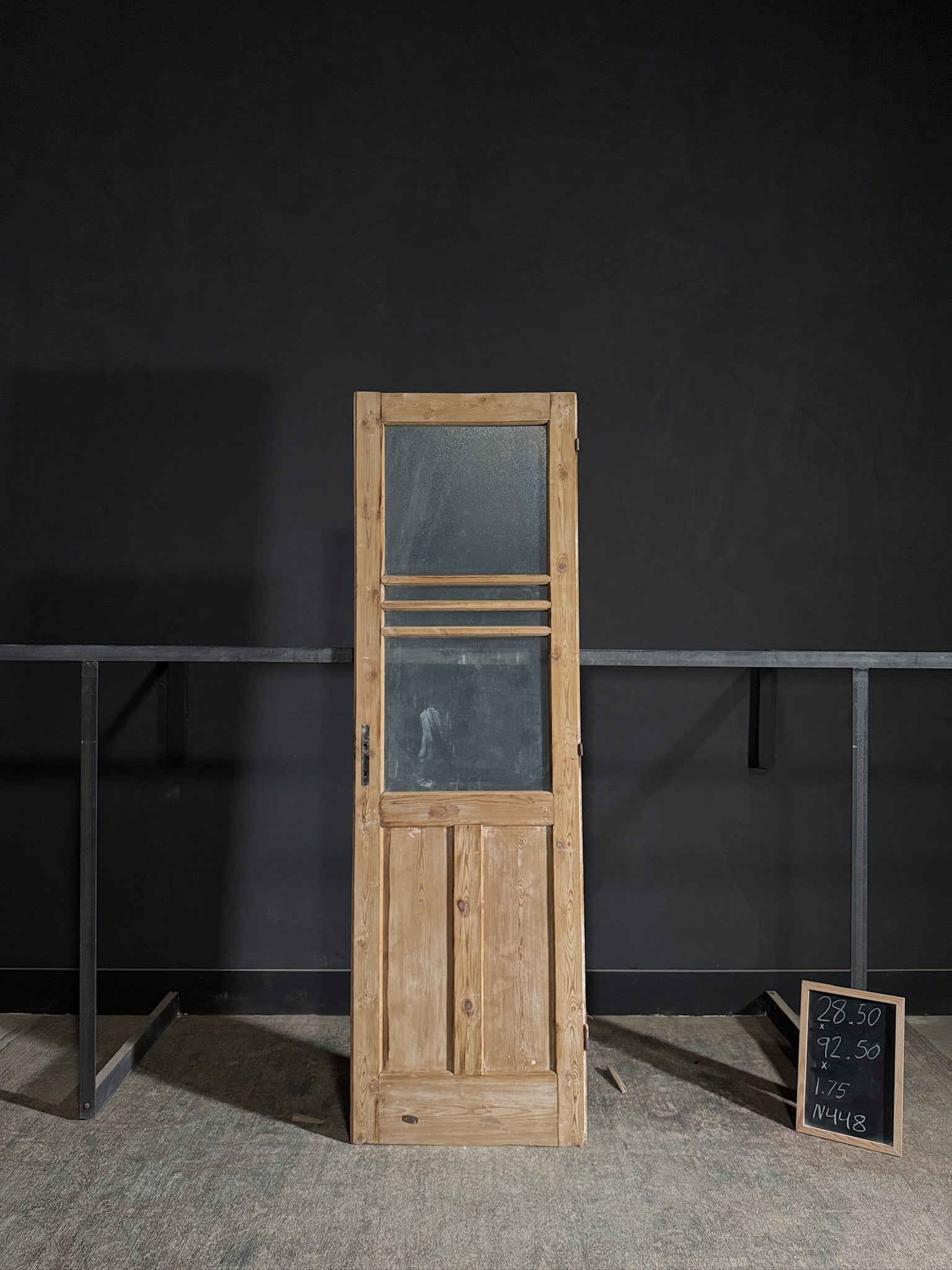 Antique Obscured Glass 2 Lite Single Door - 28.5x92.5 - N448