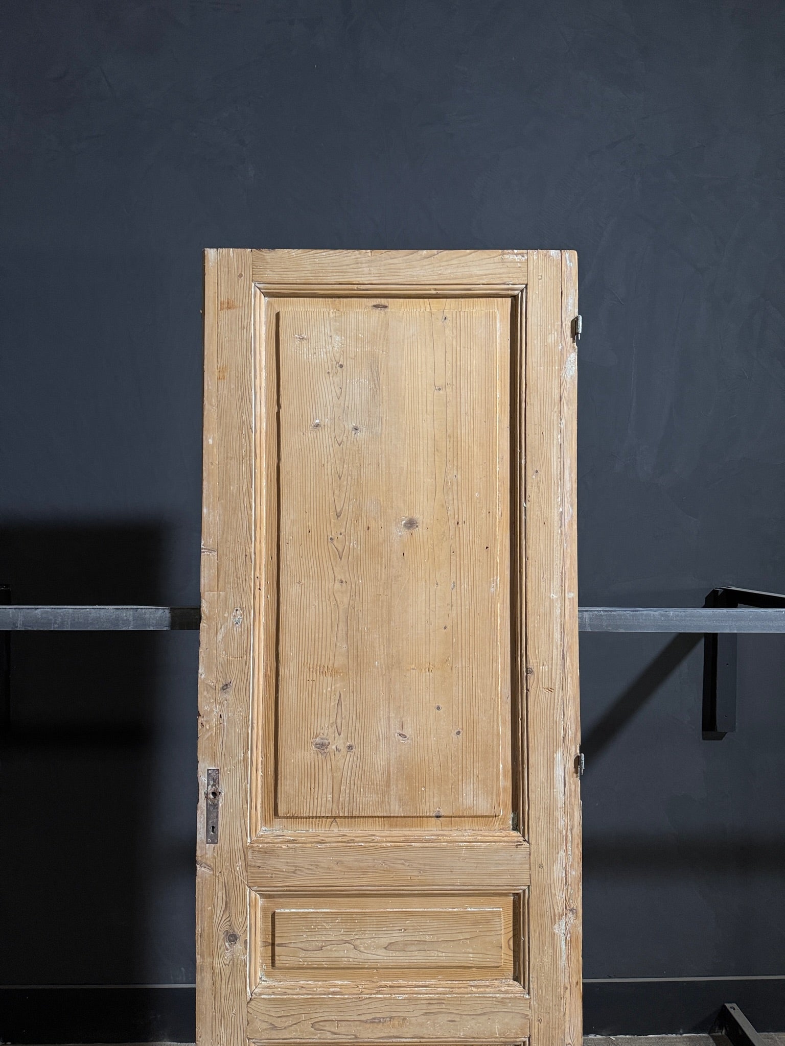 Antique 3 Panel Solid Single Door - 33x91.25 - N186