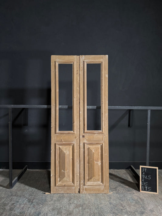 Antique Solid Double Doors - 39x94.5 - N95