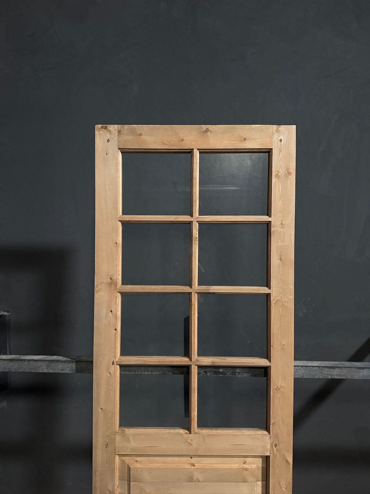 Handcrafted 8 Lite Single Glass Door - 30x96 N802