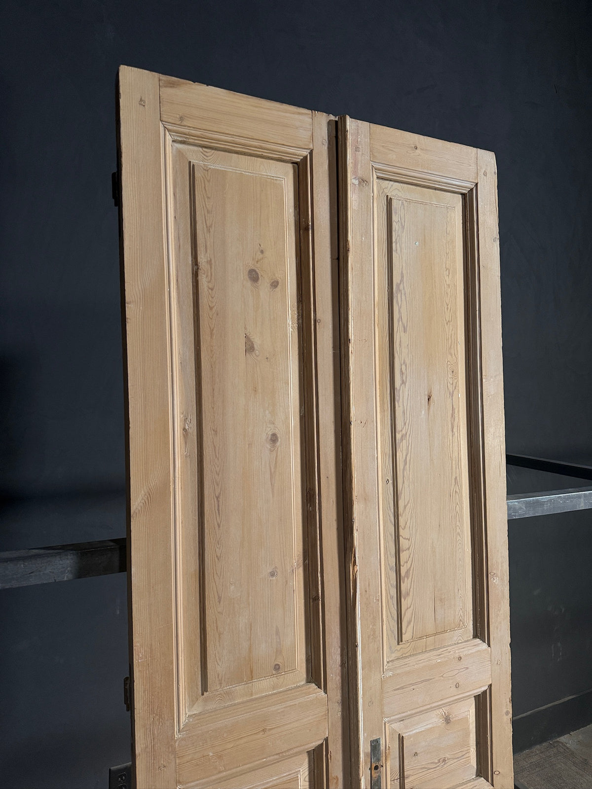 Antique 3 Panel Solid Double Doors - 36x94.25 - N609