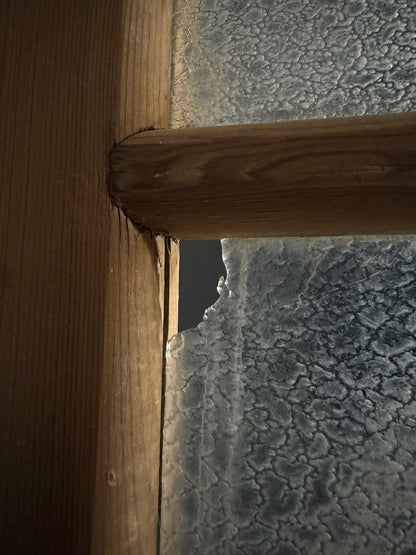 Antique Obscured Glass Single Door - 32x86.25 - N497