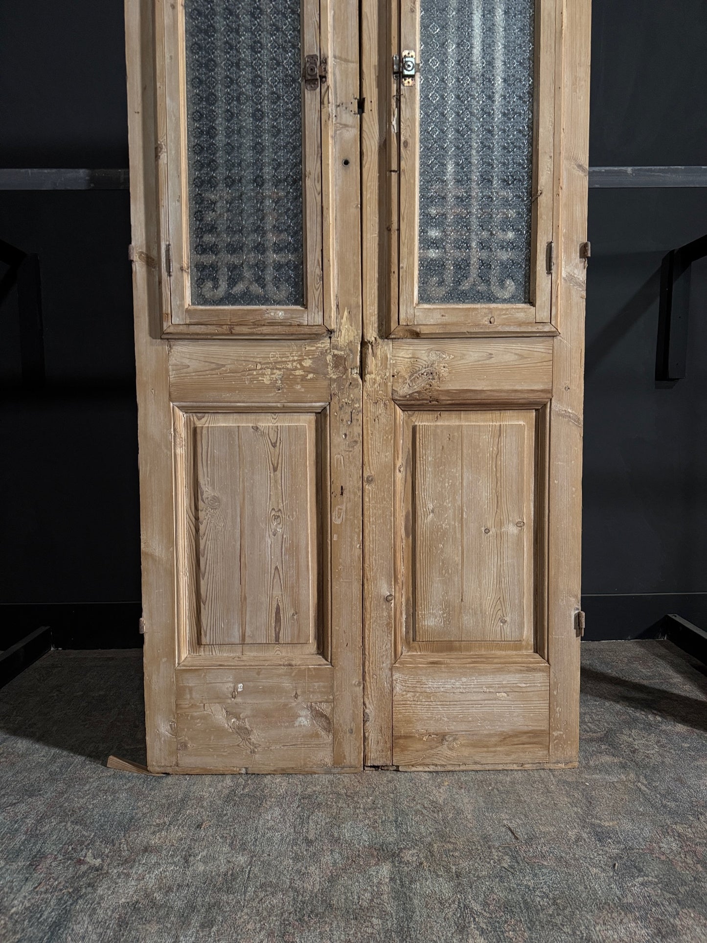Antique Iron French Doors - 43.5x96 - N72
