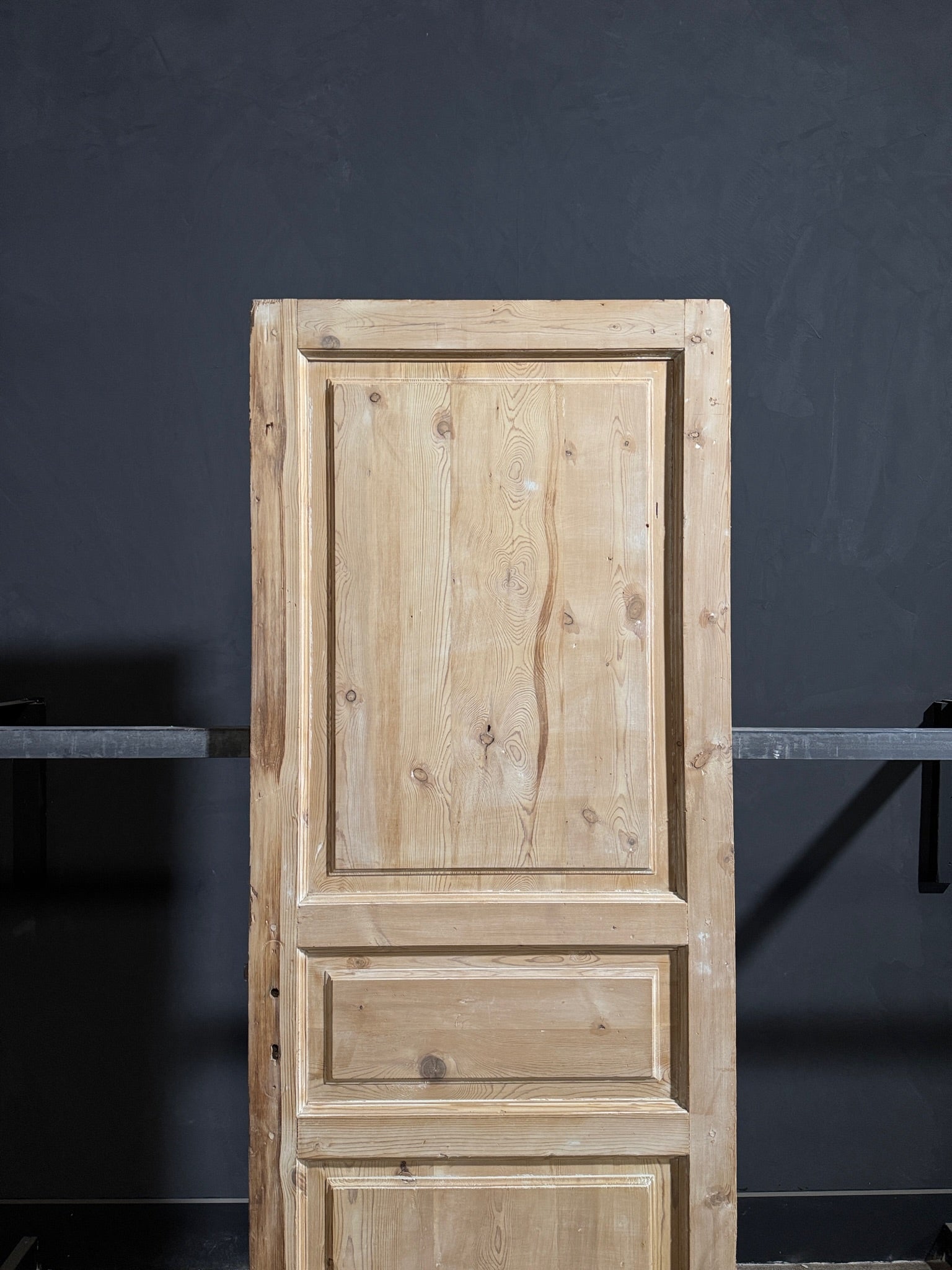 Antique 3 Panel Solid Single Door - 32.25x88.75 - N238