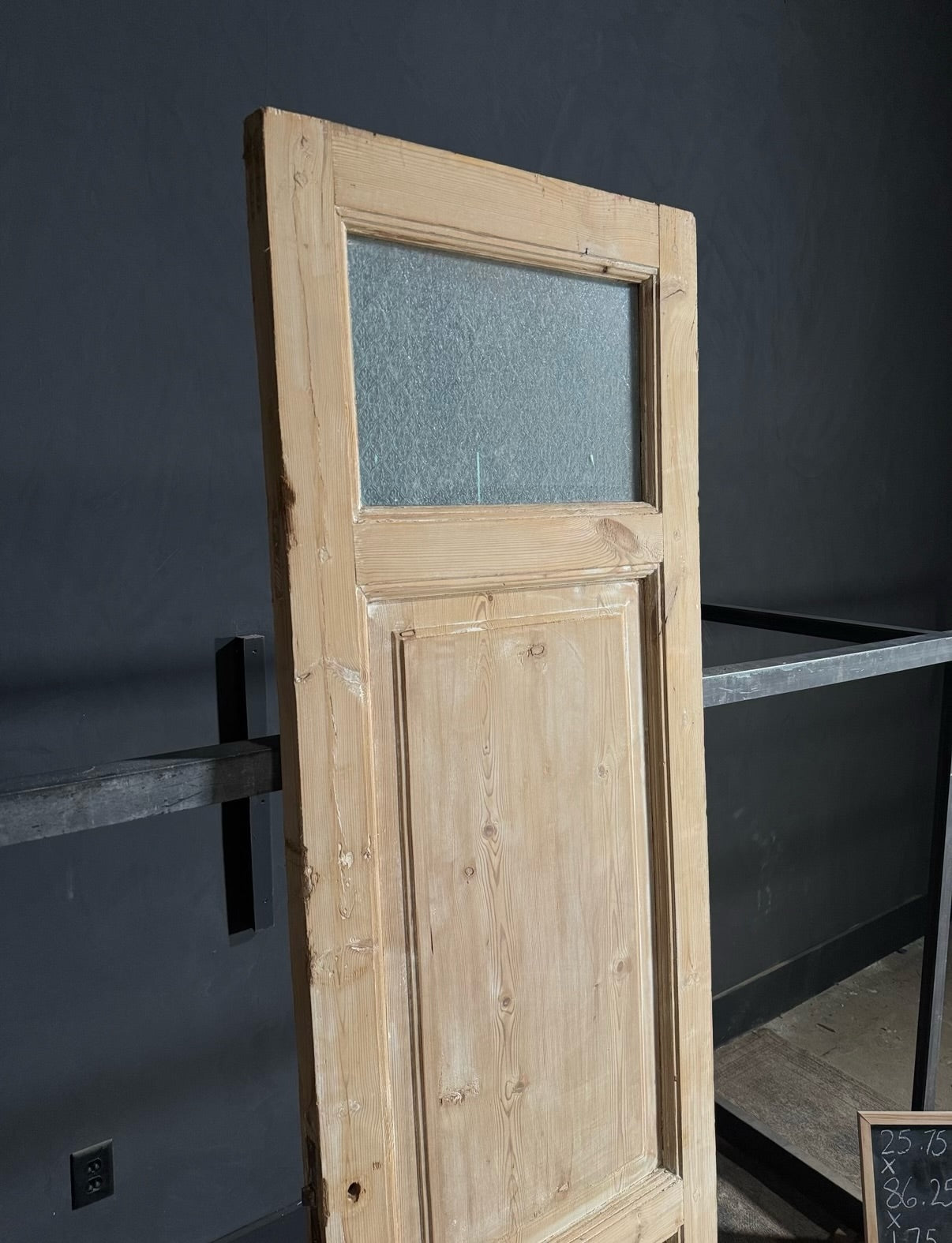 Antique Obscured Glass 1 Lite Single Door - 25.75x86.25 - N634