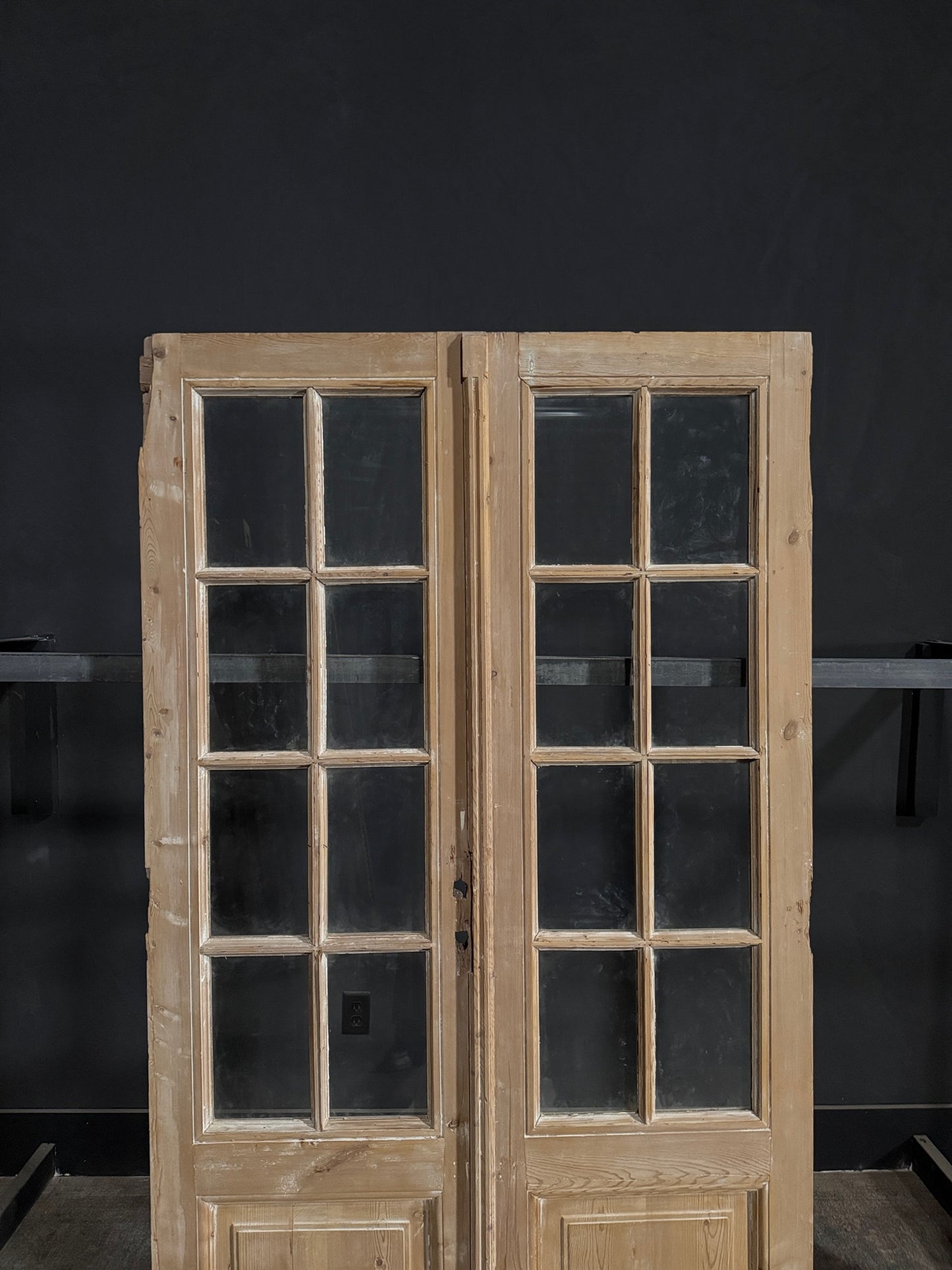 Antique Glass 4 Lite French Doors - 46.5x82 - N311