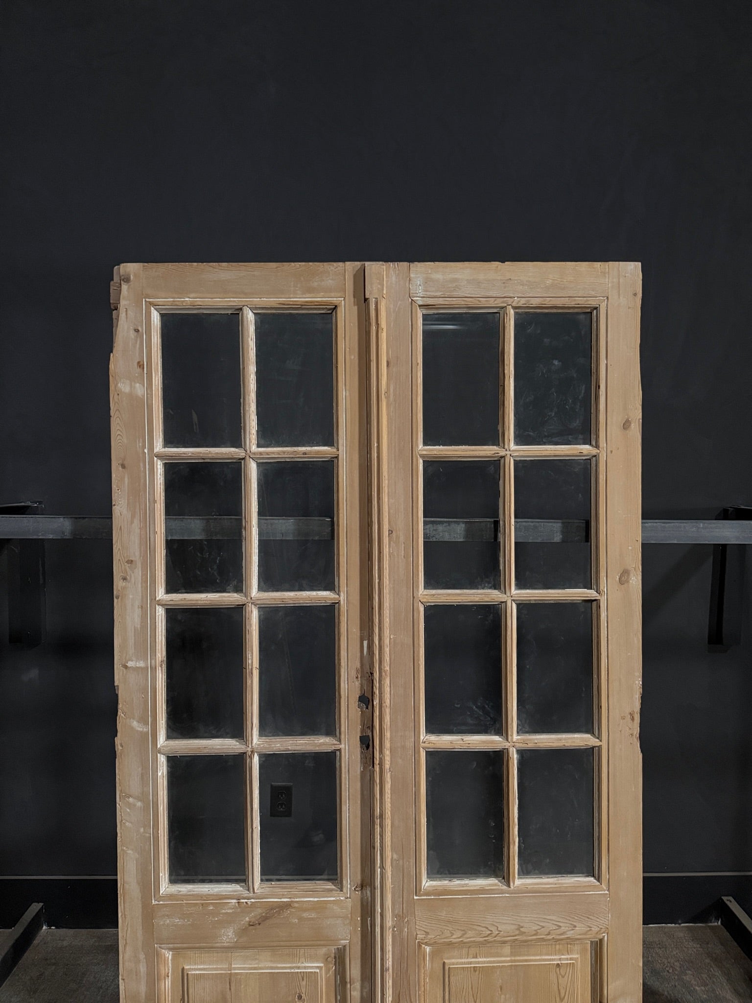 Antique Glass 4 Lite French Doors - 46.5x82 - N311