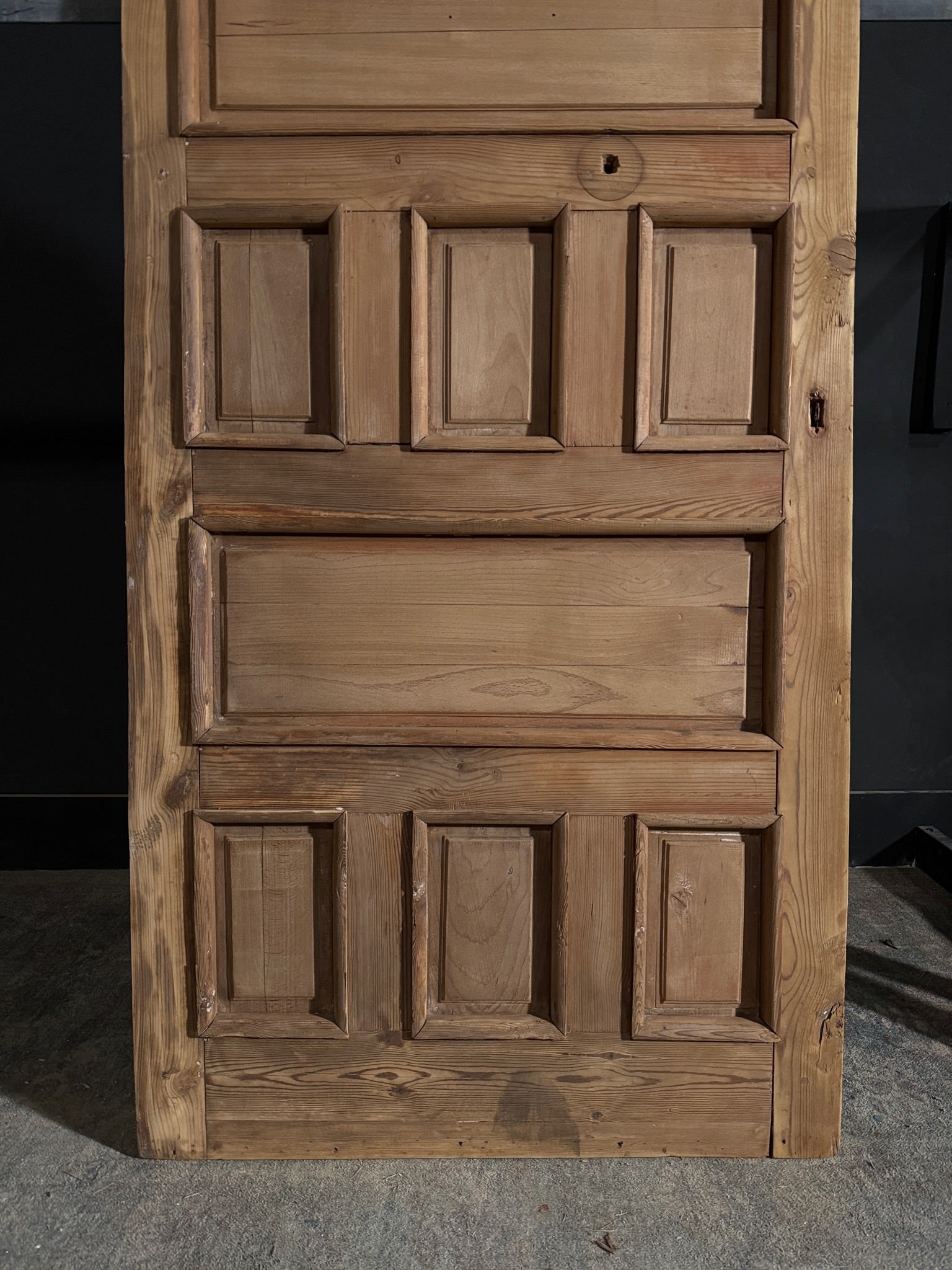 Antique 10 Panel Arched Solid Single Door - 36.5x85 - N504