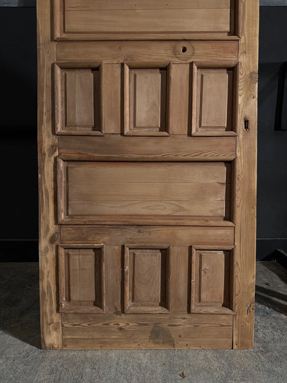 Antique 10 Panel Arched Solid Single Door - 36.5x85 - N504