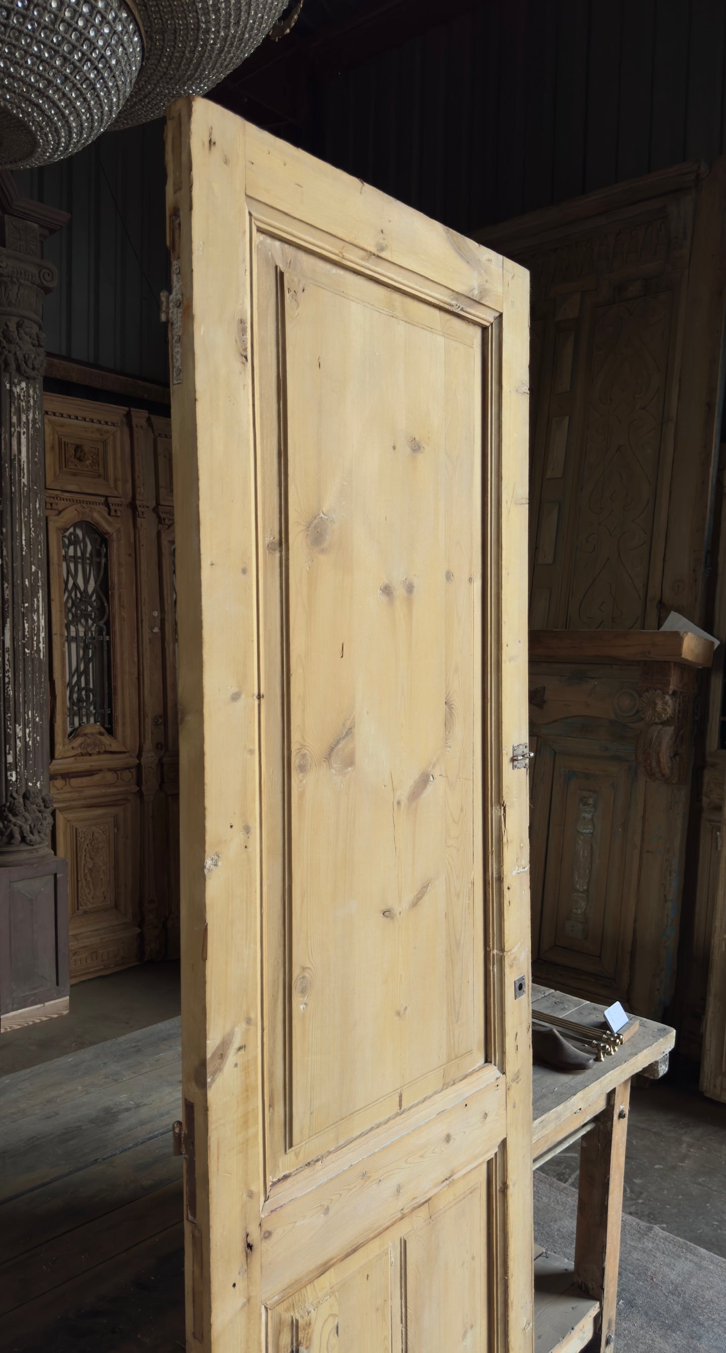 2 Panel Single Solid Antique Door - 27x87 - L177